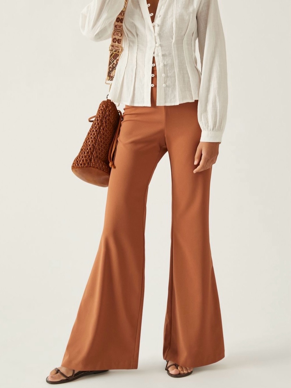 Anthropologie x Hutch Crepe Flair Pants